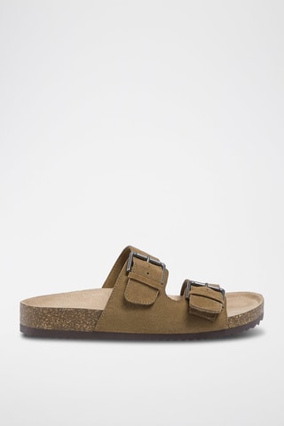 Mules en cuir - Marron