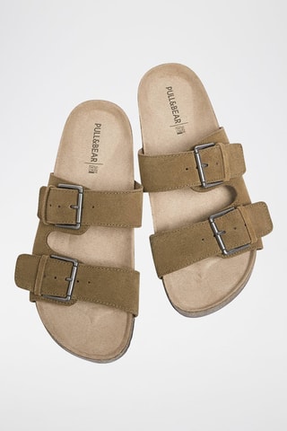 Mules en cuir - Marron