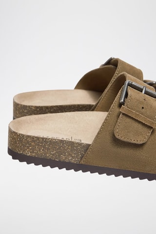 Mules en cuir - Marron