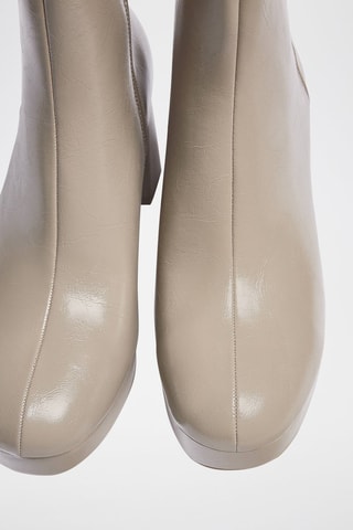 Stivaletti con tacco - Beige