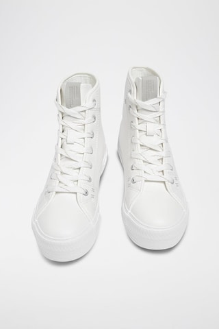 Hoge Platform Sneakers - Wit