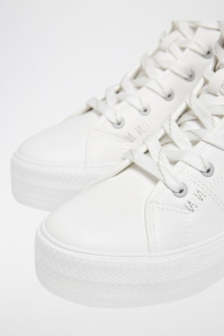 Hoge Platform Sneakers - Wit
