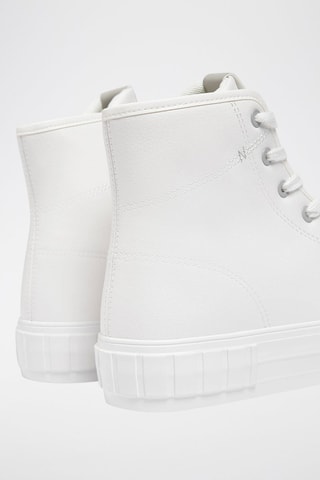 Hoge Platform Sneakers - Wit