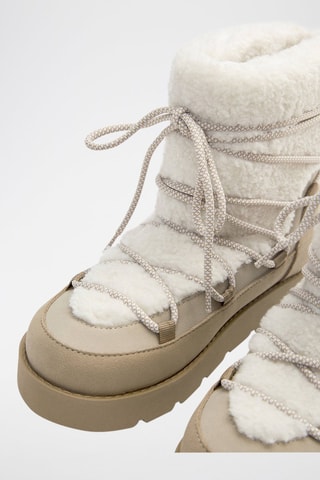 Gevoerde Snowboots - Beige