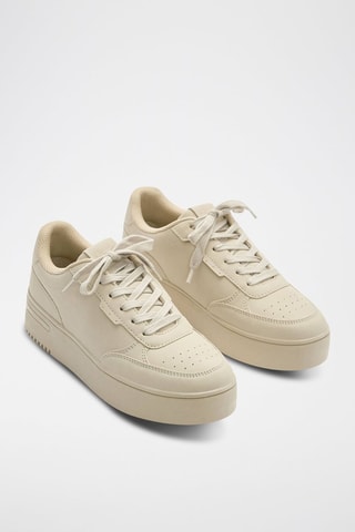Platform Sneakers Beige