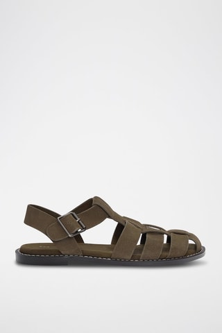 Nubuck Sandalen - Kaki
