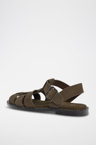Nubuck Sandalen - Kaki