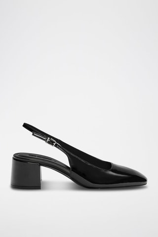 Décolleté in vernice - Nero