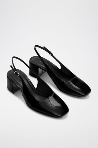 Décolleté in vernice - Nero