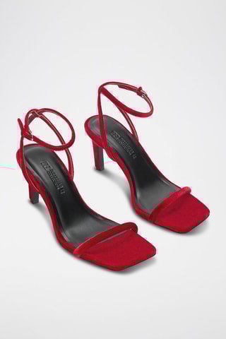 Sandalen met Hak - Rood