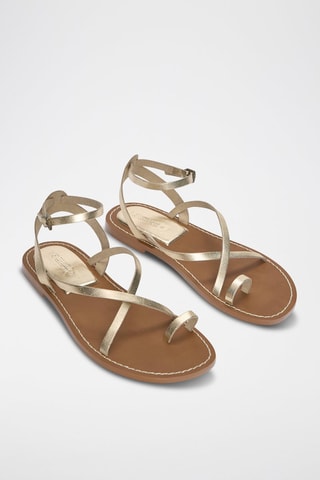 Leren Sandalen - Goudkleurig