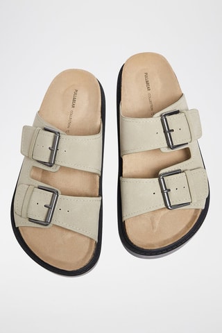 Platform muiltjes - Beige