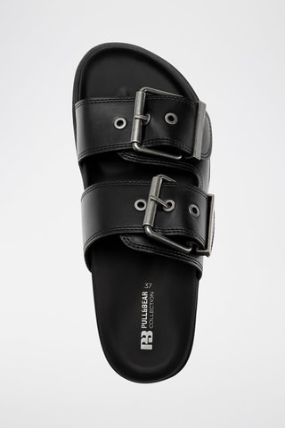 Platform muiltjes - Zwart