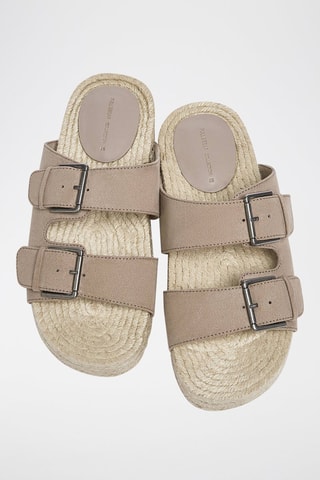 Platform muiltjes - Beige