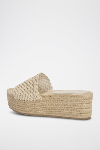 Platform muiltjes - Beige