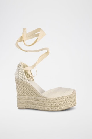 Espadrilles met Sleehak - Beige
