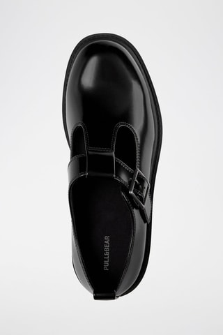 Platform gelakte Mary Janes - Zwart