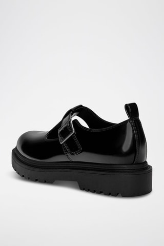 Platform gelakte Mary Janes - Zwart