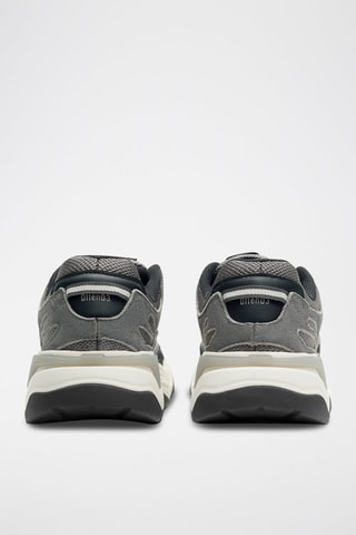 Leren Platform Sneakers - Grijs