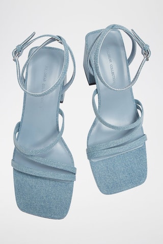 Sandalen met hak - Blauw