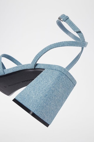 Sandalen met hak - Blauw