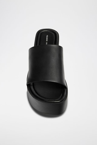 Muiltjes met Sleehak - Zwart