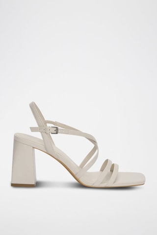 Sandalen met Hak - Gebroken Wit