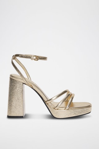 Sandalen met Hak - Goudkleurig