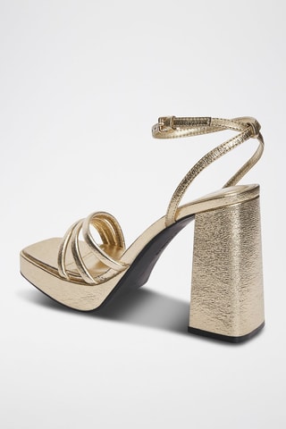 Sandalen met Hak - Goudkleurig