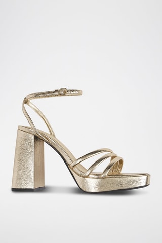 Sandalen met Hak - Goudkleurig