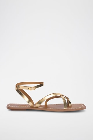 Leren Sandalen - Goudkleurig