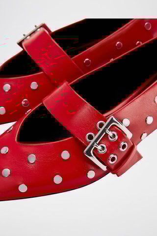 Gelakte mary janes - Rood