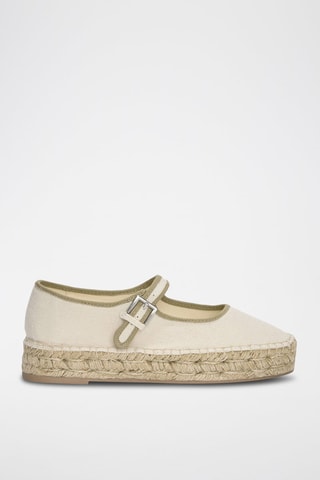 Ballerine con zeppa - Beige