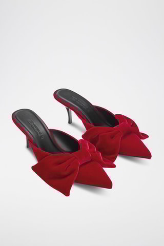 Muiltjes met hak - Rood