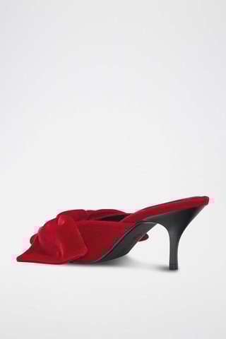 Muiltjes met hak - Rood