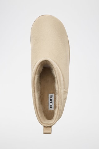 Gevoerde Enkellaarzen - Beige