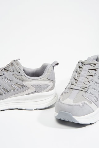 Leren Sneakers - Grijs