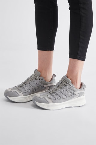 Leren Sneakers - Grijs