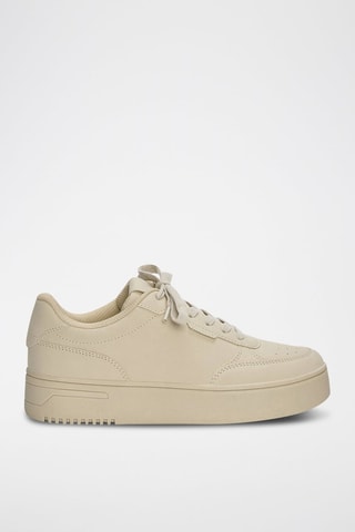 Platform Sneakers Beige