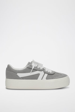 Nubuck Platform Sneakers - Grijs