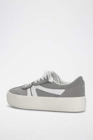 Nubuck Platform Sneakers - Grijs