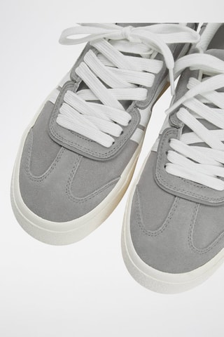 Nubuck Platform Sneakers - Grijs