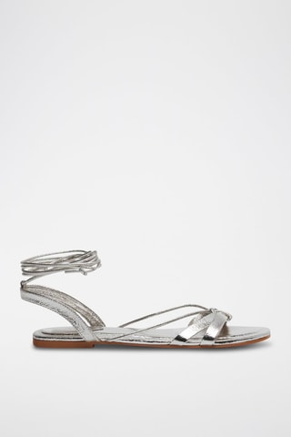 Romeinse Sandalen - Zilverkleurig