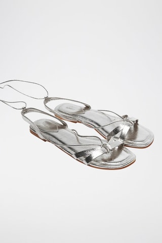 Romeinse Sandalen - Zilverkleurig