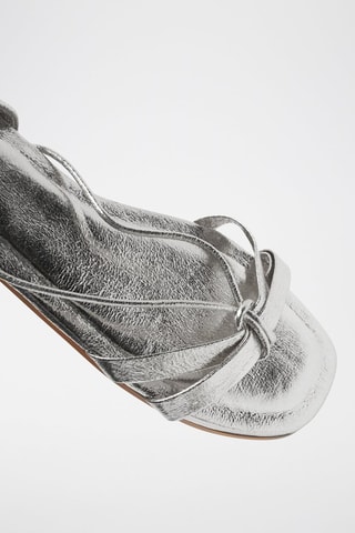 Romeinse Sandalen - Zilverkleurig