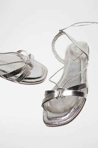 Romeinse Sandalen - Zilverkleurig