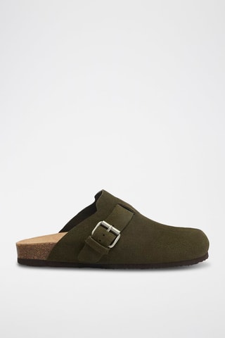 Nubuck Clogs - Kaki
