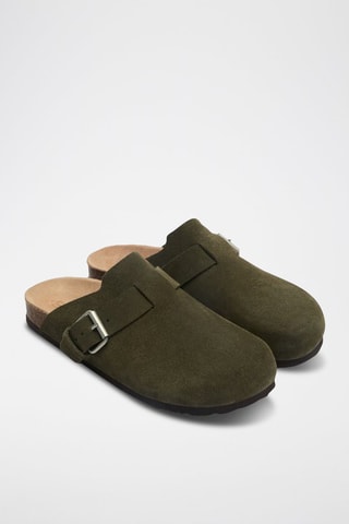 Nubuck Clogs - Kaki