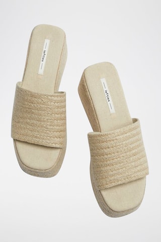 Muiltjes met Sleehak - Ecru