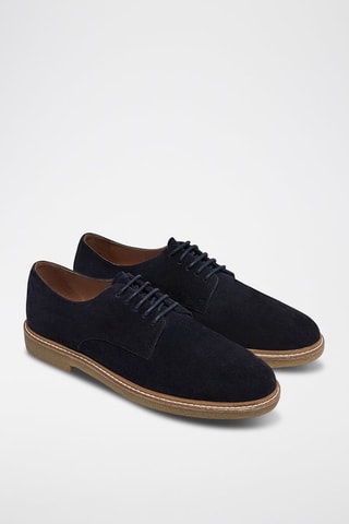 Nubuck Derby’s - Marineblauw